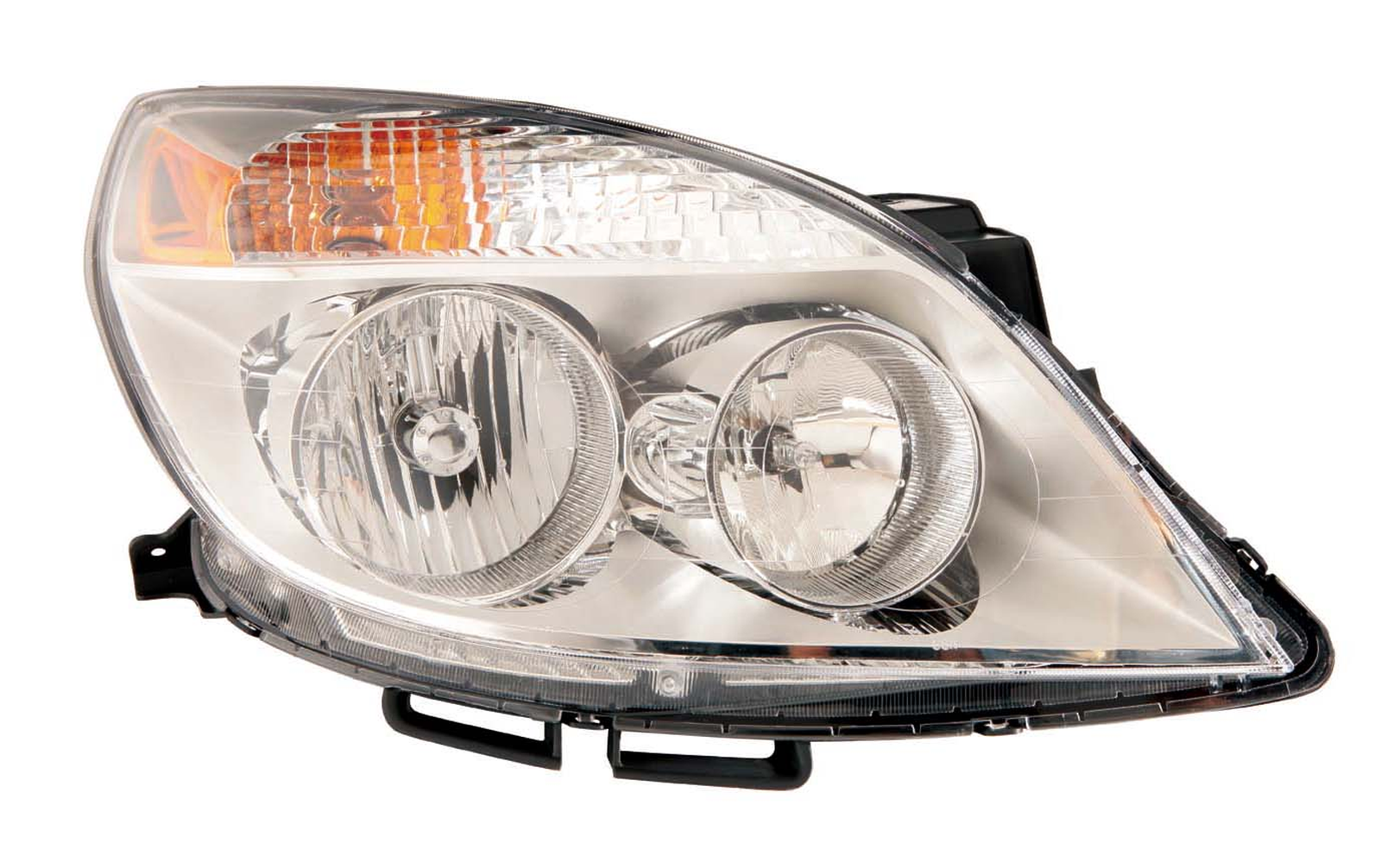 GM2503292 saturn aura 2008 2009 right headlight without high beam heat shield from 4 12 07 1