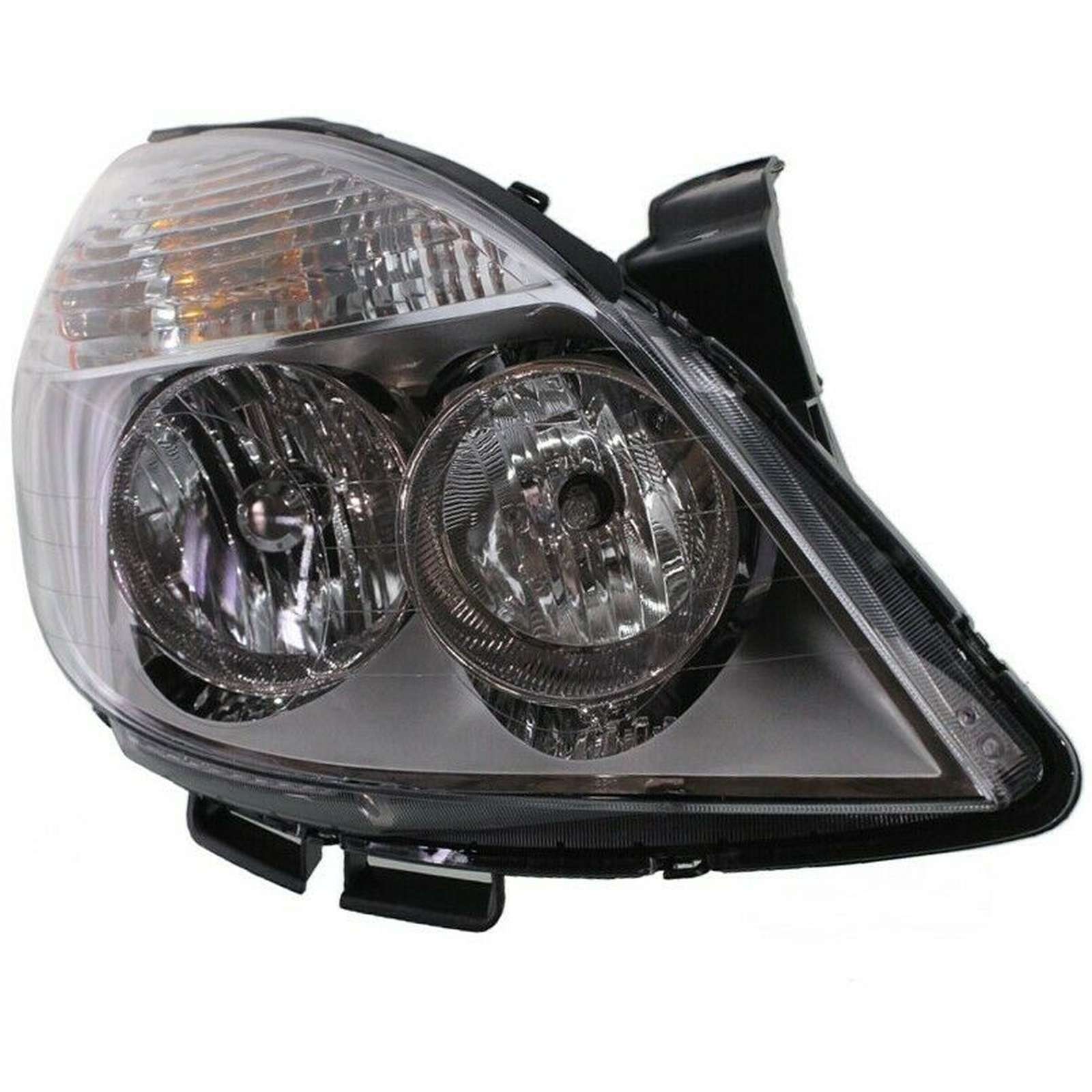 GM2503292 saturn aura 2008 2009 right headlight without high beam heat shield from 4 12 07 2