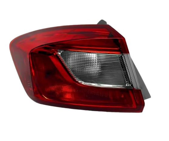 CHEVROLET CRUZE 2016-2019 — OUTER TAIL LIGHT LH; W/O LED; GRAY; SEDAN 2016-2017