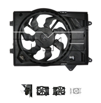 CHEVROLET SONIC 2012-2020 — DUAL RAD/CND FAN ASSEMBLY; 1.8L L4; LS/LT SEDAN 14-18/LTZ 2014; LT HBACK 17-18 (OE 42364540)