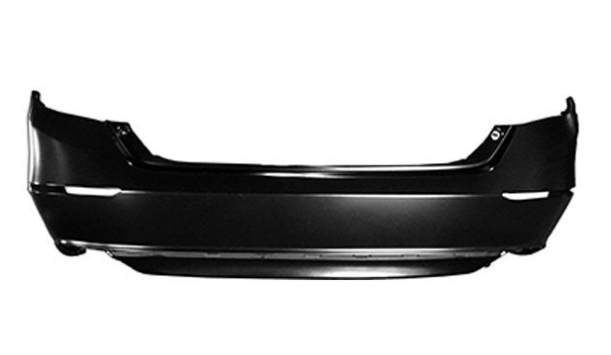 HONDA ACCORD 2018-2022 — REAR BUMPER PRIMED; FITS CHROME-MOLDINGS; W/O SENSORS; FOR EX/EX-L; SEDAN/HYB 2018-2022