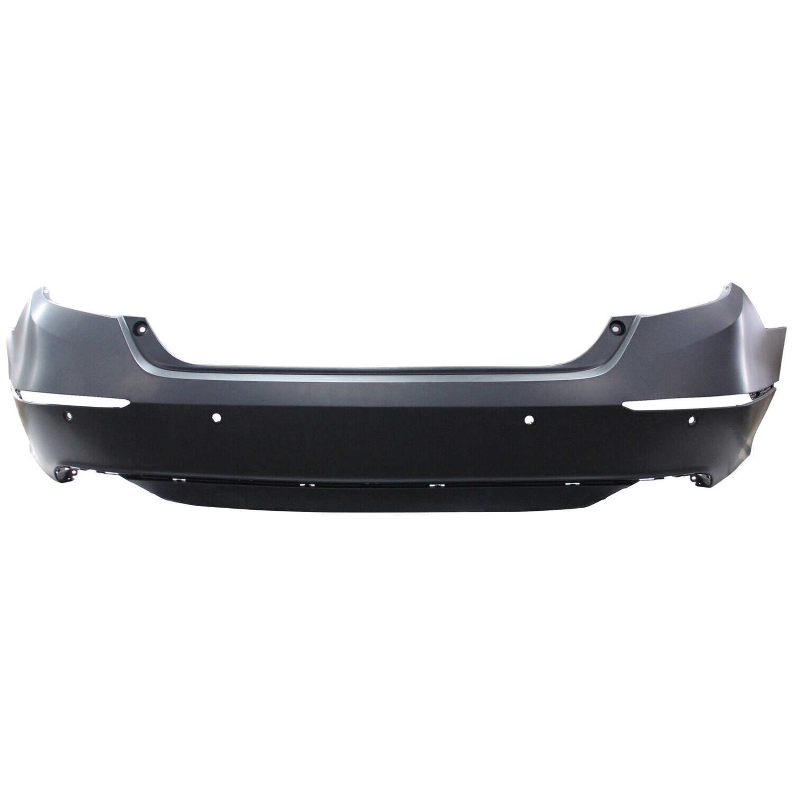 HO1100325 honda accord 2021 2022 bumper rear primed with park assist sensor chrome molding 1