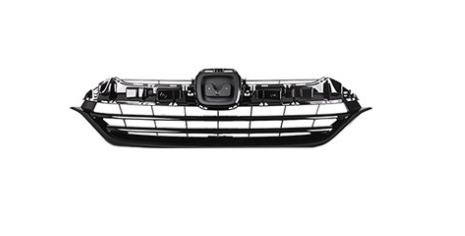 HONDA CRV 2017-2022 — FRONT GRILLE; FOR LX ; W/ ADAPTIVE; PAINTED-BLACK; CRV 2017-2019