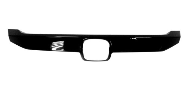 HONDA CIVIC 2016-2021 — FRONT CENTER GRILLE MOLDING; GLOSS BLACK; SEDAN 17-21; COUPE 17-20; SI 17-18