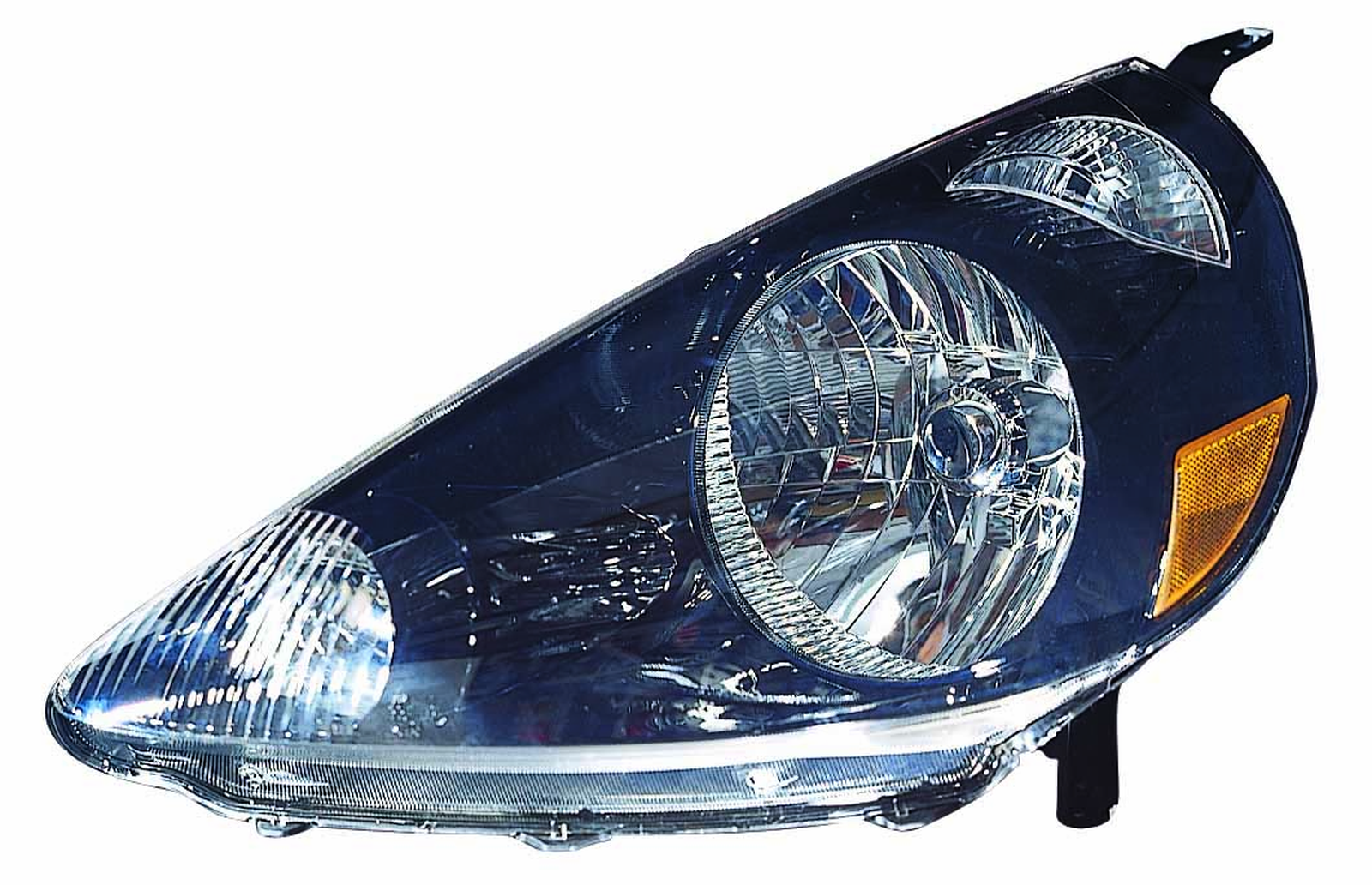 HO2502131C honda fit 2007 2008 left headlight black capa ho2502131c 1