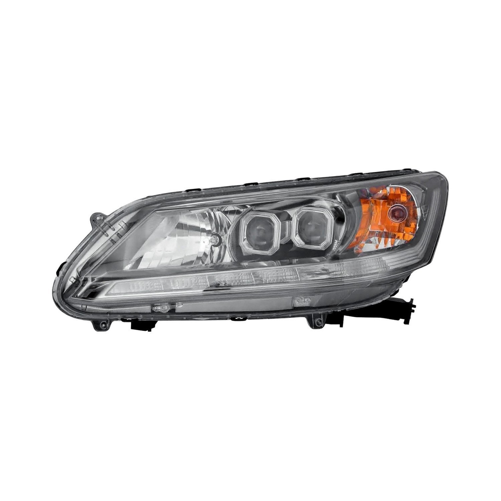 HO2502164 honda accord 2014 2015 left headlight led plug in models hq ho2502164 1