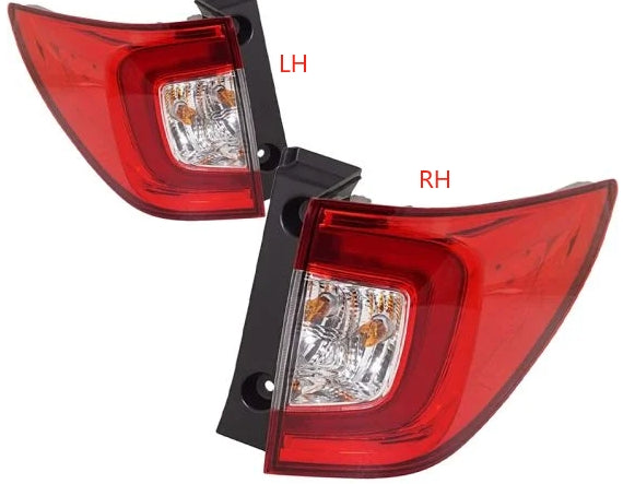HONDA PILOT 2016-2022 — OUTER TAIL LIGHT RH; SMOKED LENS; PILOT BLACK EDITION/SPORT/TRAILSPORT 19-22; PASSPORT TRAILSPORT 22-25
