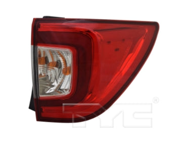 HONDA PILOT 2016-2022 — OUTER TAIL LIGHT RH; W/O BLACK EDITION; 2019-2022 CAPA