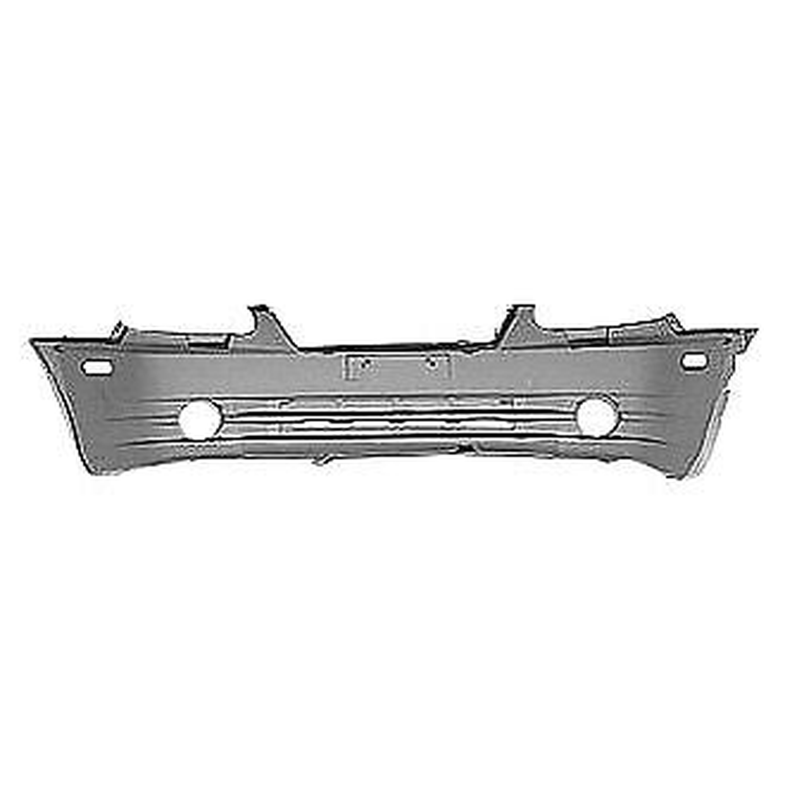 HY1000144 hyundai accent 2006 bumper front primed with fog lamp hole hy1000144 3