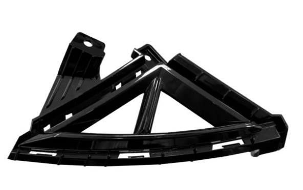 HYUNDAI ELANTRA 2021-2023 — FRONT BUMPER GRILLE LH; USA BUILT; W/O N-LINE; PAINTED BLACK; SEDAN 2021-2023