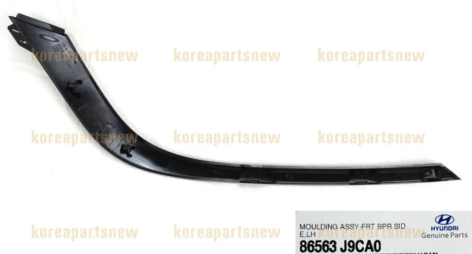 HYUNDAI KONA 2018-2023 — FRONT BUMPER MOLDING LH; PTM; SE/SEL/ESSENTIAL/PREFERRED MODELS; KONA 2022-2023