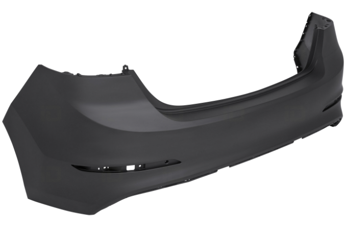 HYUNDAI ELANTRA 2017-2018 — REAR BUMPER PRIMED; SEDAN 2017-2018 (EXCEPT SPORT MODELS)