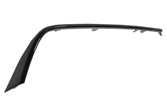 HYUNDAI ELANTRA 2021-2023 — REAR LOWER BUMPER MOLDING LH; KOREA BUIL; SMOKED CHROME; SEDAN 2021-2023 (EXCEPT N-LINE )