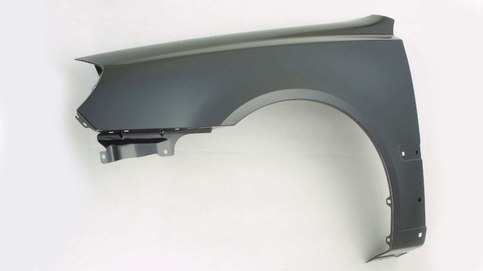 HY1240131 hyundai accent 2006 front left fender with rocker moulding hole hy1240131 1