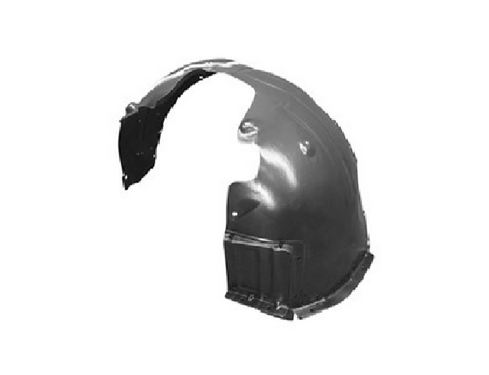HY1248195 hyundai ioniq 2017 2022 front left fender liner hy1248195 1