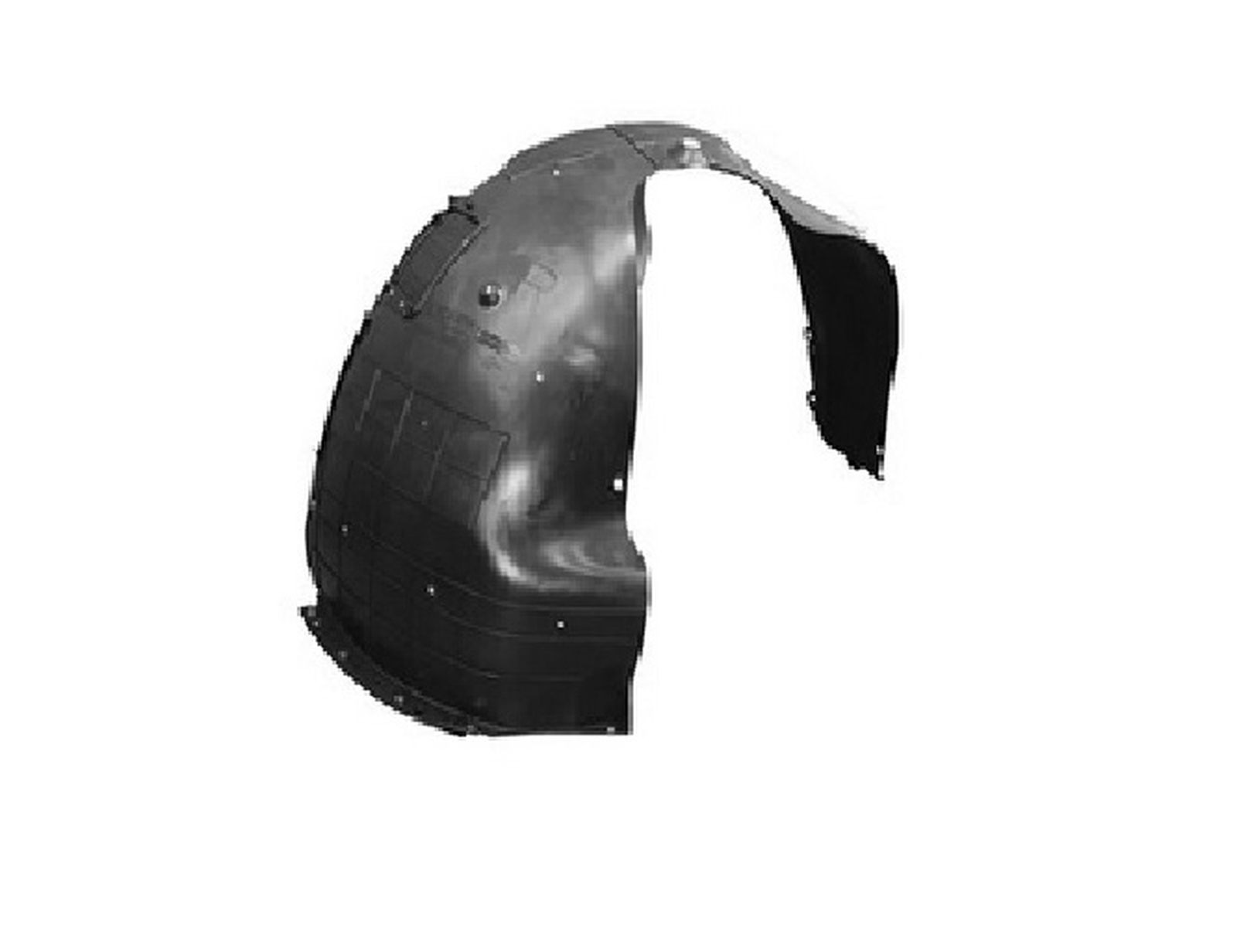 HY1249190 hyundai kona 2022 2023 front right fender liner se sel limited without ev hy1249 1