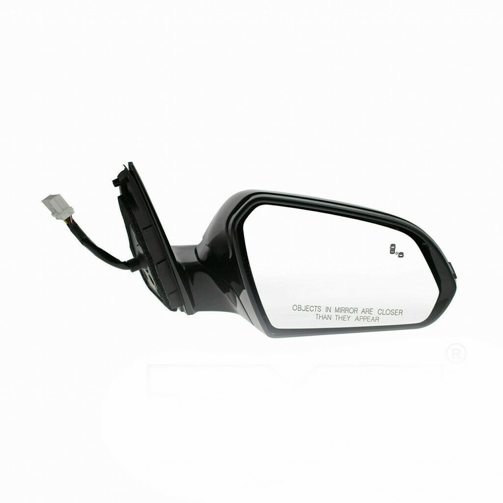HY1321238 hyundai sonata 2018 2019 right side mirror power textured with blind spot signal 1