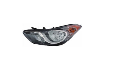 HYUNDAI ELANTRA 2011-2013 — HALOGEN HEADLIGHT LH; KOREA BUILT; W/O LED POSITION; SEDAN 2011-2013/COUPE 2013 CAPA