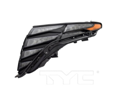 HYUNDAI TUCSON 2022-2024 — LED DAYTIME RUNNING LIGHT LH; KOREA BUILT; BLACK TRIM; 2022-2024 CAPA (OE 92207-N9160)