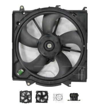 HYUNDAI SONATA 2015-2017 — DUAL RAD/CND FAN ASSY; 1.6L/2.0L; 2015-2017 (OE 25380-C2100)
