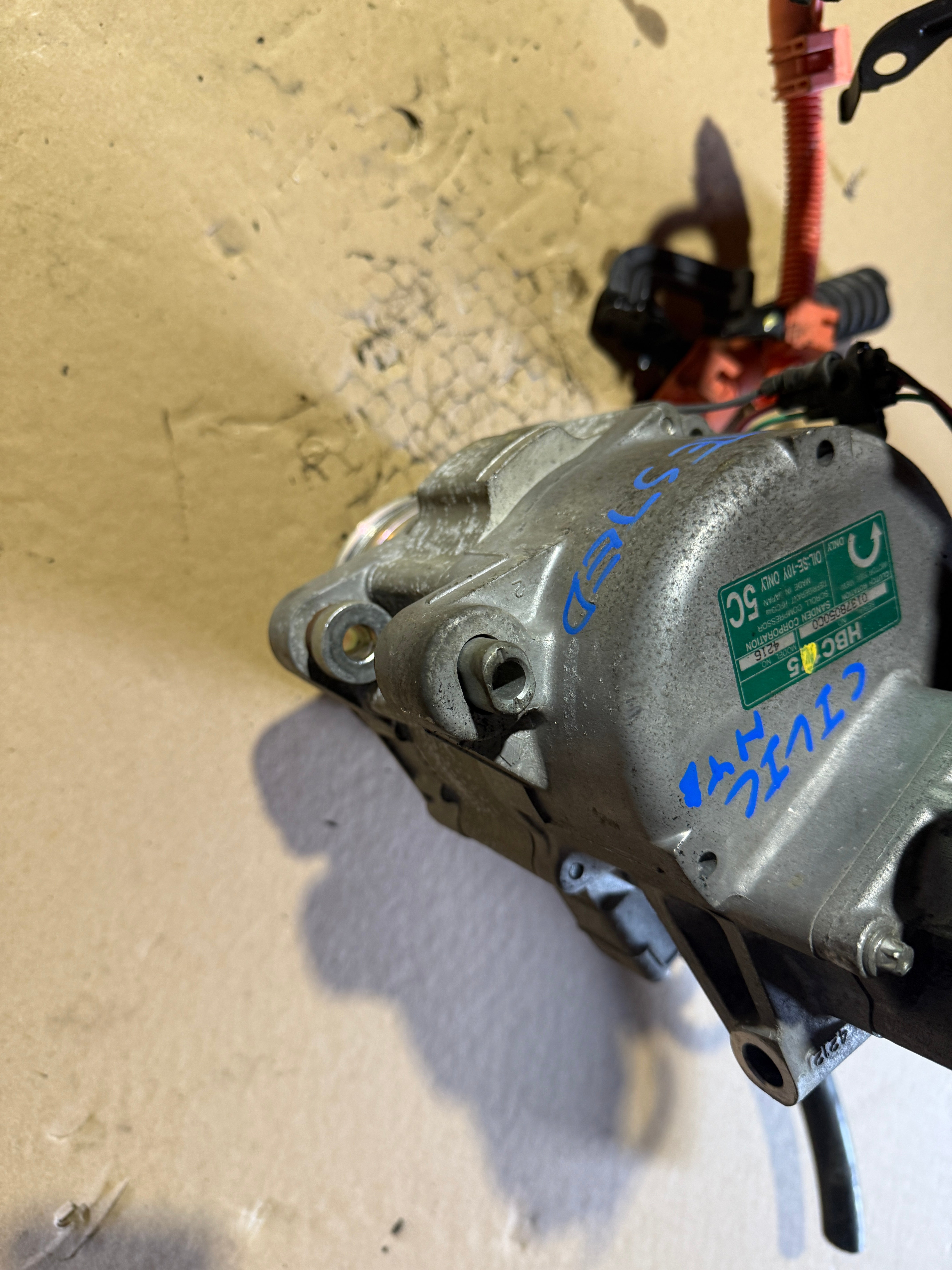 Honda Civic 2006-2011 OEM 1.3L Hybrid AC Compressor JDM Low Mileage Tested
