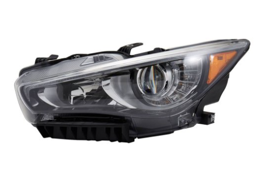 INFINITI Q50 2014-2023 — HEADLIGHT LH; W/O ADAPTIVE; SEDAN 2014-2017 (260604HB0A)