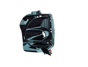 KIA SELTOS 2021-2024 — FRONT FOG LIGHT BEZEL LH; PAINTED-BLACK; FOR ROUND HALOGEN LIGHTS; 2024-2025