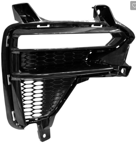 KIA FORTE 2019-2024 — FRONT FOG LIGHT BEZEL RH; PAINTED BLACK; FORTE SEDAN 2019-2021
