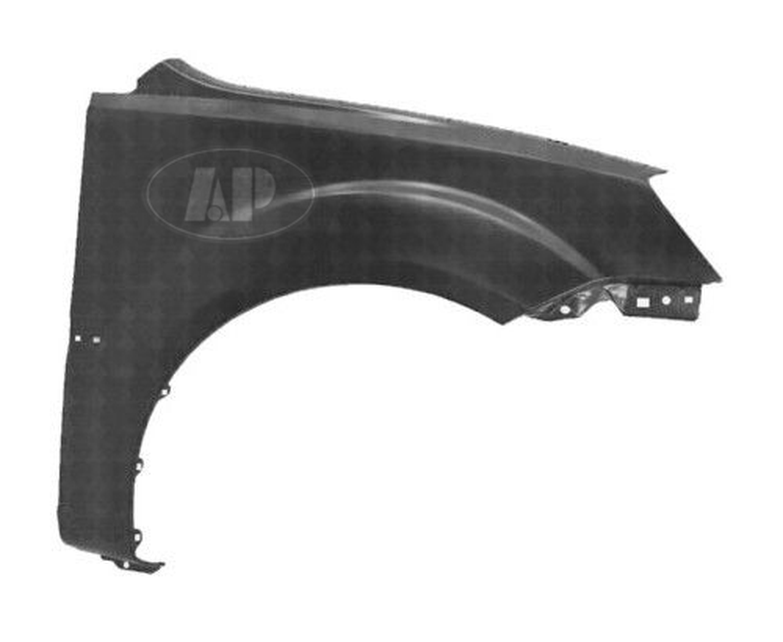 KI1241123 kia rio 2006 2011 front right fender without side marker ki1241123 1