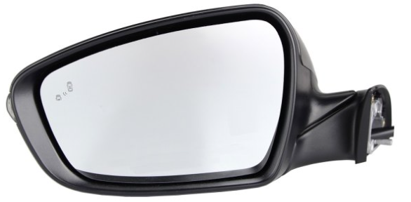 KIA FORTE 2017-2018 — MIRROR LH; POWER/HEATED/TURN SIGNAL/PUDDLE/BLIND/FOLDING; FORTE 2017-2018