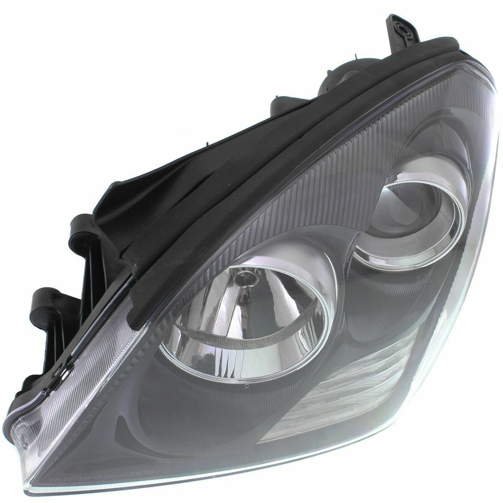 KI2502137 kia optima 2007 2008 left headlight with black insert with appearance pkg hq ki2 2