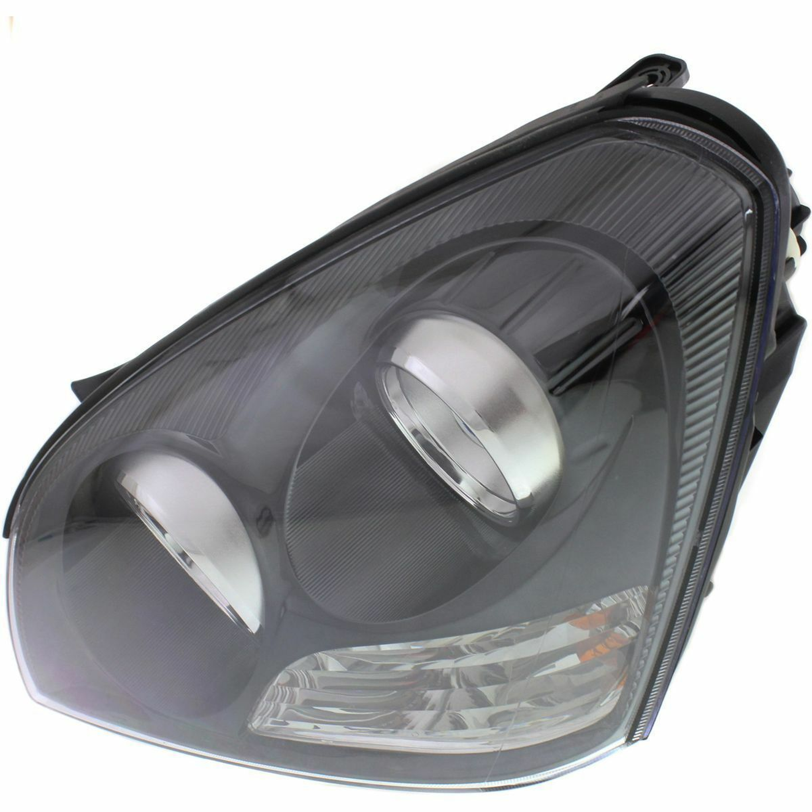 KI2502137 kia optima 2007 2008 left headlight with black insert with appearance pkg hq ki2 3