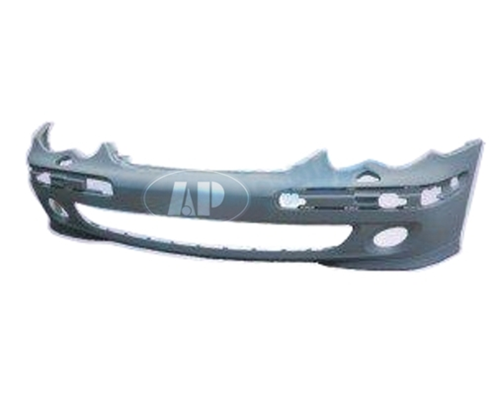 MB1000209 mercedes benz c class 2005 2007 bumper front primed gray with head lamp washer h 1
