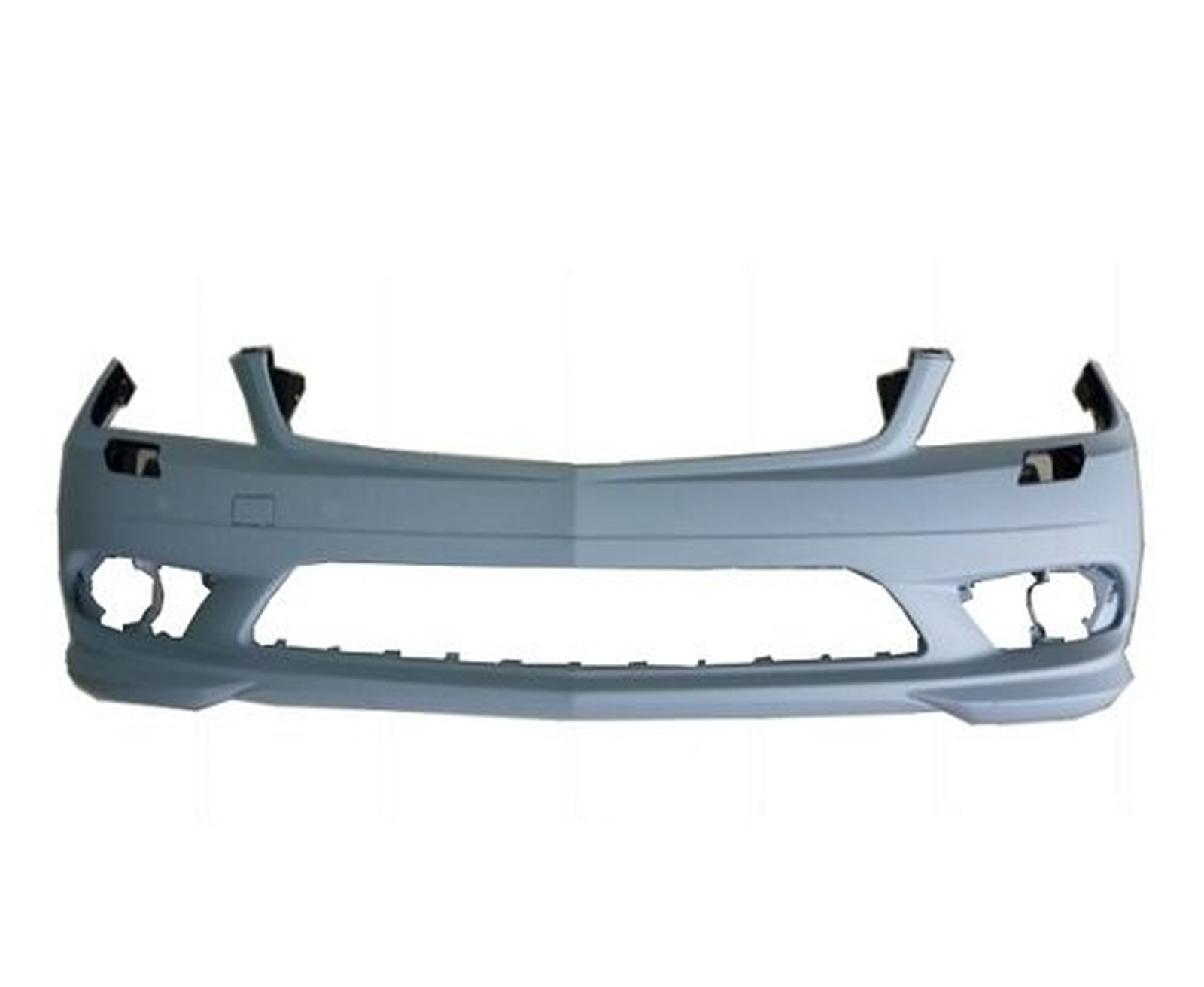 MB1000295 mercedes benz c class 2008 2011 bumper front primed with washer amg without chro 1