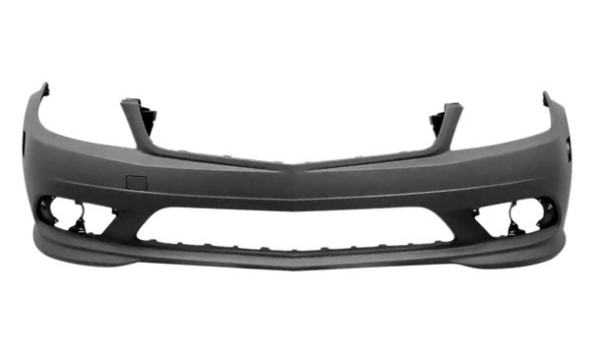 MERCEDES C-CLASS 2008-2011 — FR BUMPER PRIMED; W/ AMG/SPORT; W/O H.L WASHER/SENSOR; C230 08-09; C250 10-11; C300/C350 08-11
