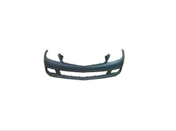 MERCEDES C-CLASS 2008-2011 — FRONT BUMPER PRIMED; CHROME SLOTS; W/O WASHER/SENSORS/AMG; C230 08-09; C300/C350 08-11; C250 10-11