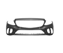 MERCEDES C-CLASS 2012-2021 — FRONT BUMPER PRIMED; W/ SENSORS & AMG; W/O CAMERA; C300; SEDAN 19-21; COUPE/CONVERTIBLE 19-23 (2058802305649999)