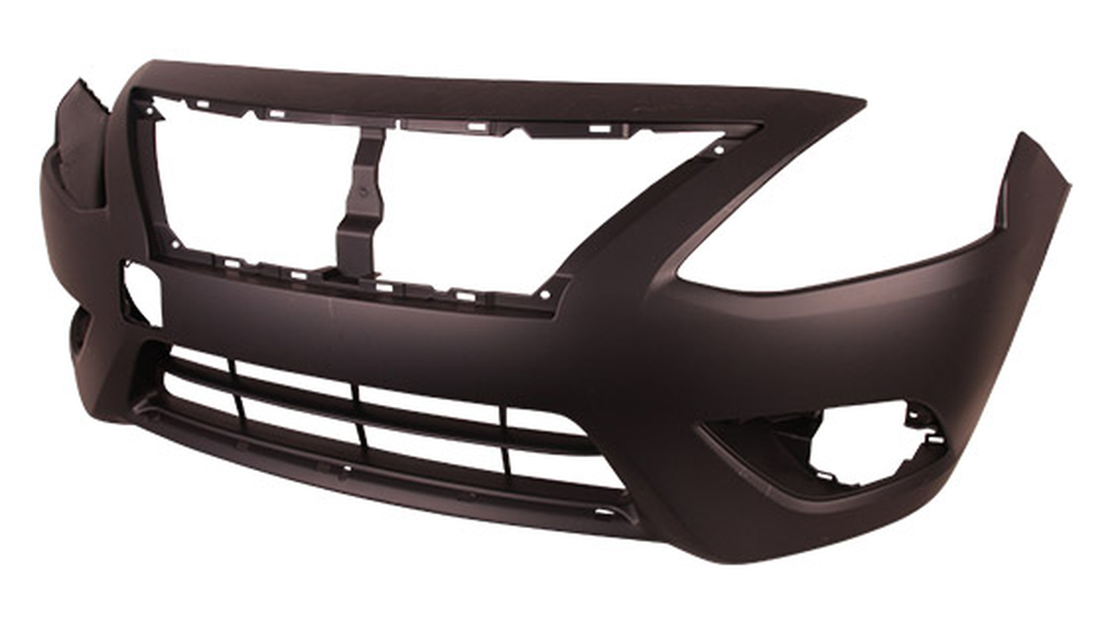 NI1000300 nissan versa 2015 2019 bumper front primed with chrome moulding ptm ni1000300 1