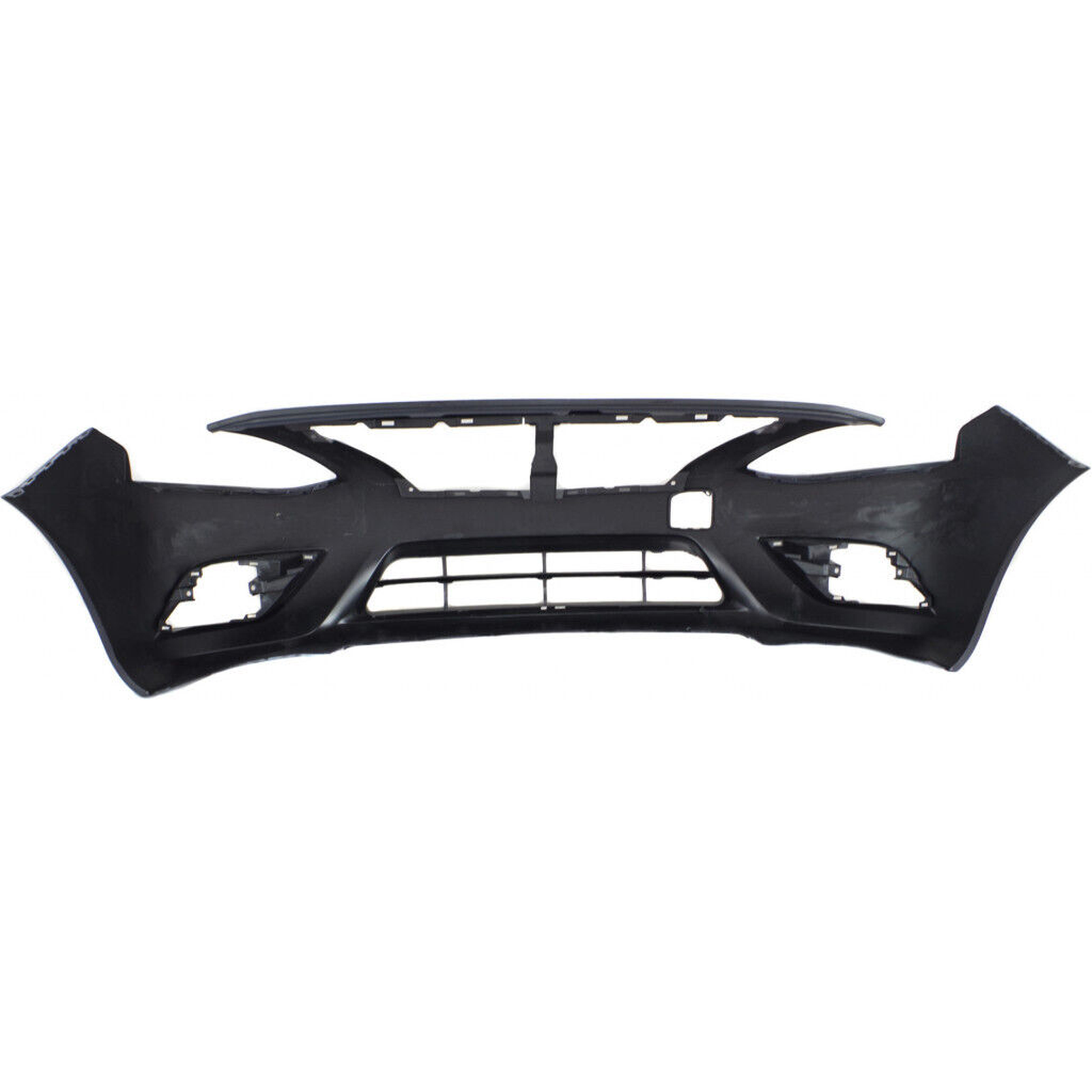 NI1000300 nissan versa 2015 2019 bumper front primed with chrome moulding ptm ni1000300 3