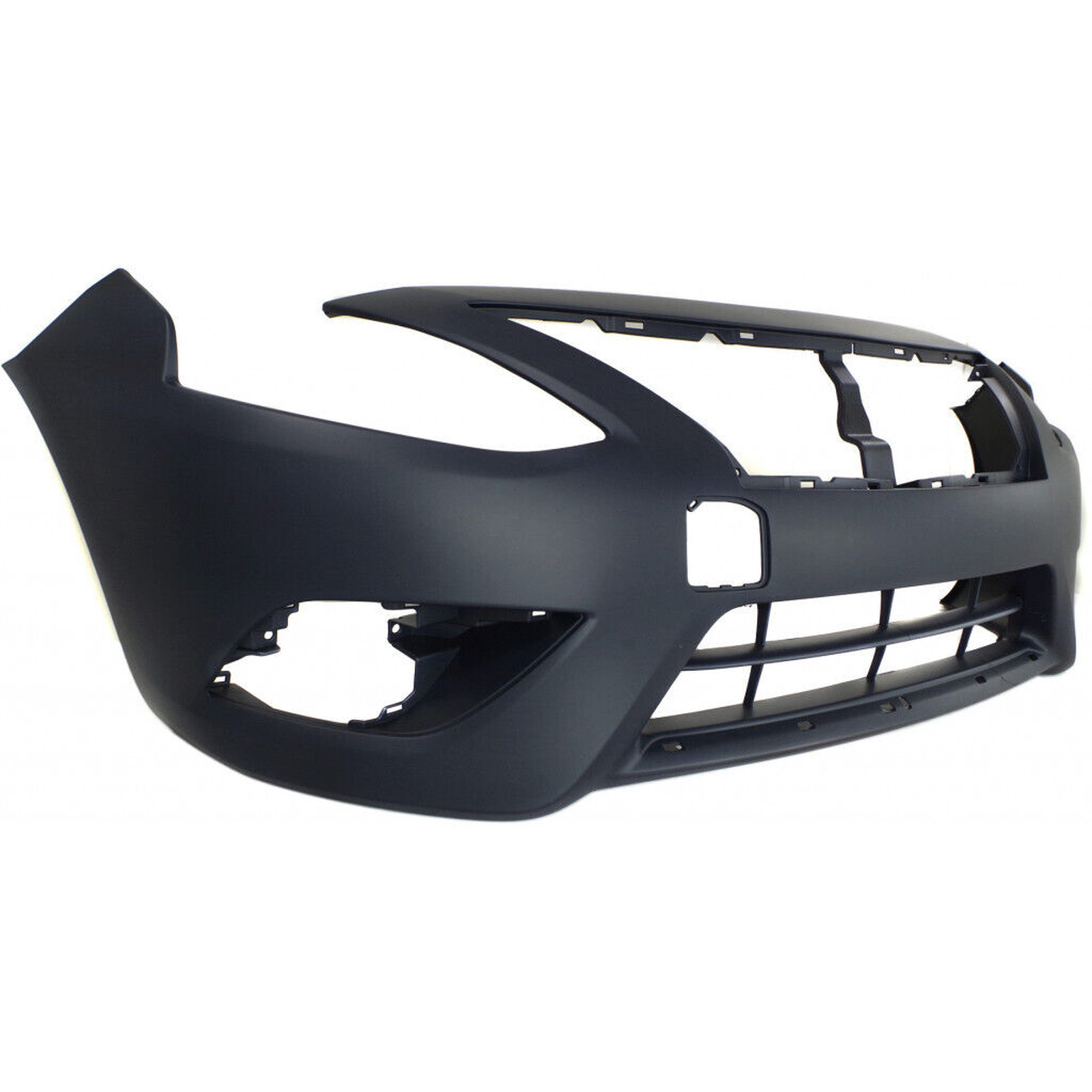 NI1000300 nissan versa 2015 2019 bumper front primed with chrome moulding ptm ni1000300 4