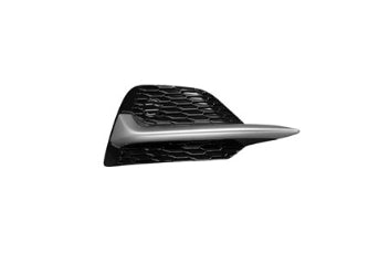NISSAN QASHQAI 2017-2023 — FRONT LOWER BUMPER GRILLE RH; BLACK/SILVER MOLDING; QASHQAI/ROGUE_SPORT 2020-2023