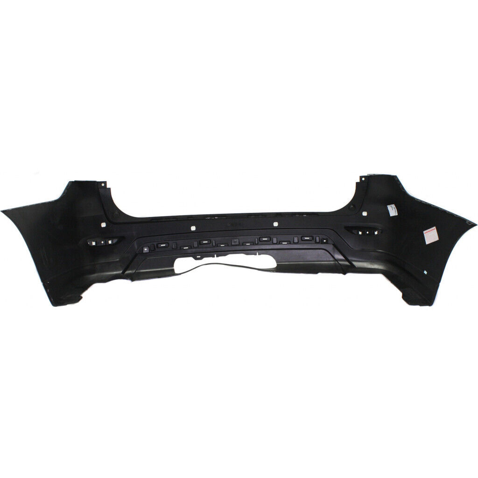 NI1100293 nissan pathfinder 2013 2016 bumper rear partial primed black with sensor hole wi 3