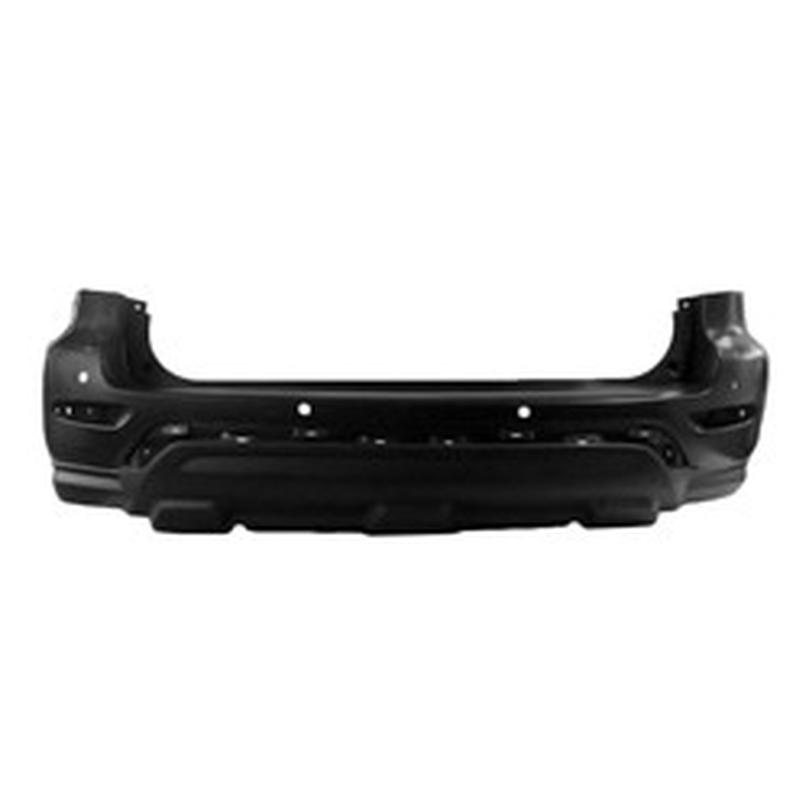 NI1100315 nissan pathfinder 2017 2020 bumper rear primed with textured lower with sensor w 1
