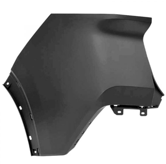 NISSAN ROGUE 2021-2025 — REAR BUMPER PRIMED LH; W/O SENSORS; USA BUILT; 2021-2023