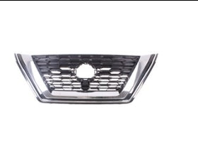 NISSAN ROGUE 2021-2025 — GRILLE; JAPAN BUILT; GLOSS BLACK/CHROME MOLDING; USE W/ CAMERA; 2021-2023