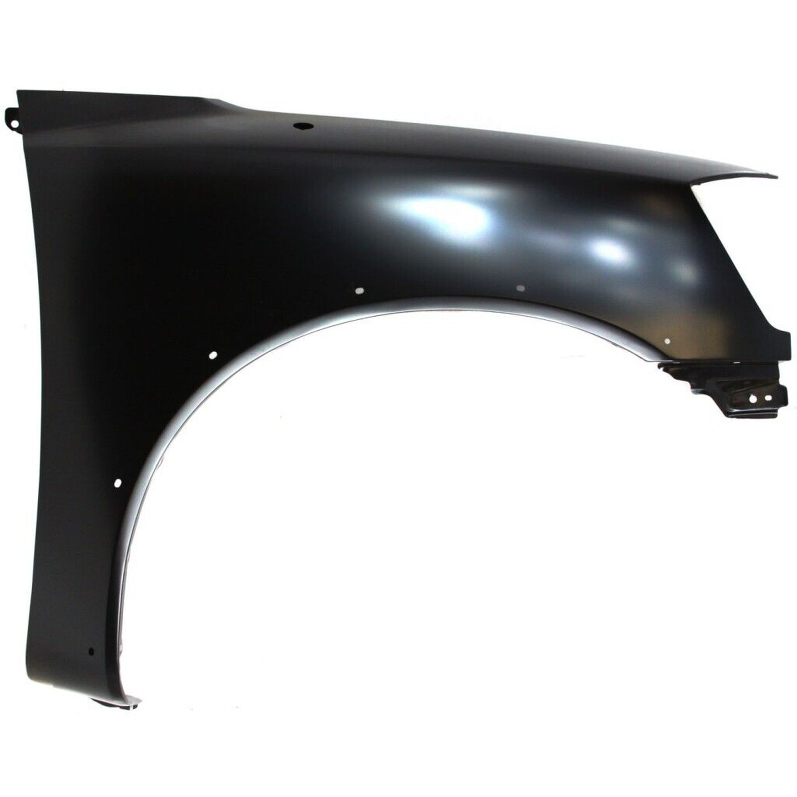 NI1241192 nissan titan 2008 2015 front right fender with moulding hole ni1241192 2