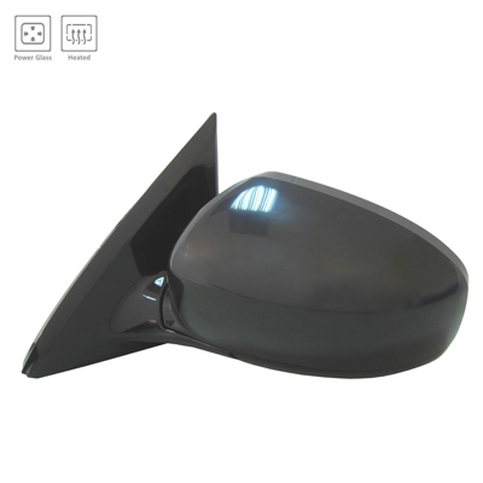 NI1320251 nissan pathfinder 2014 left side mirror power htd folding without camera sl mode 1