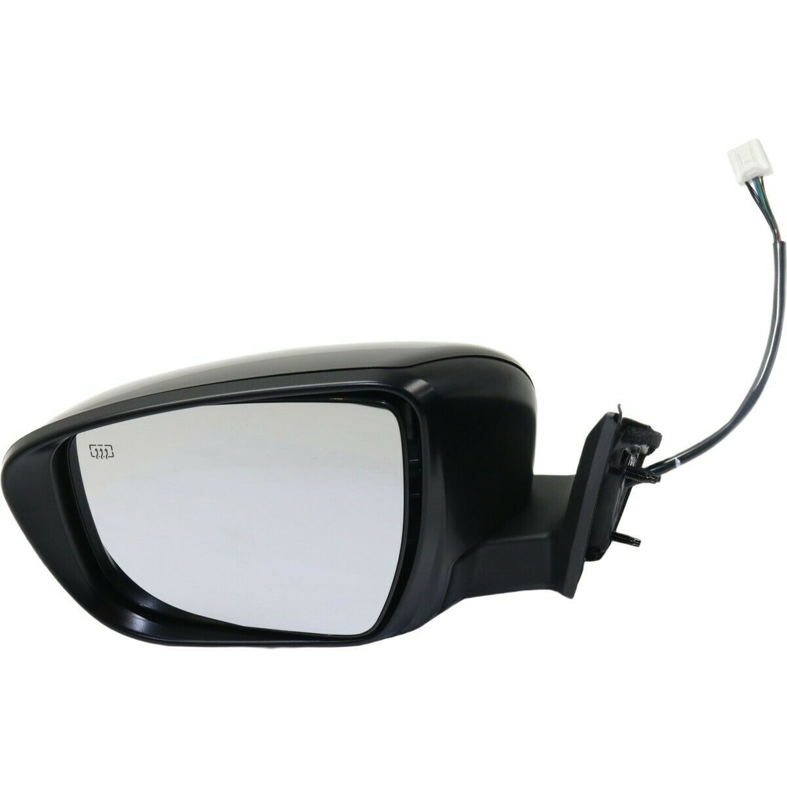 NI1320285 nissan rogue 2014 2016 left side mirror power htd with chrome base ptm cover sig 1