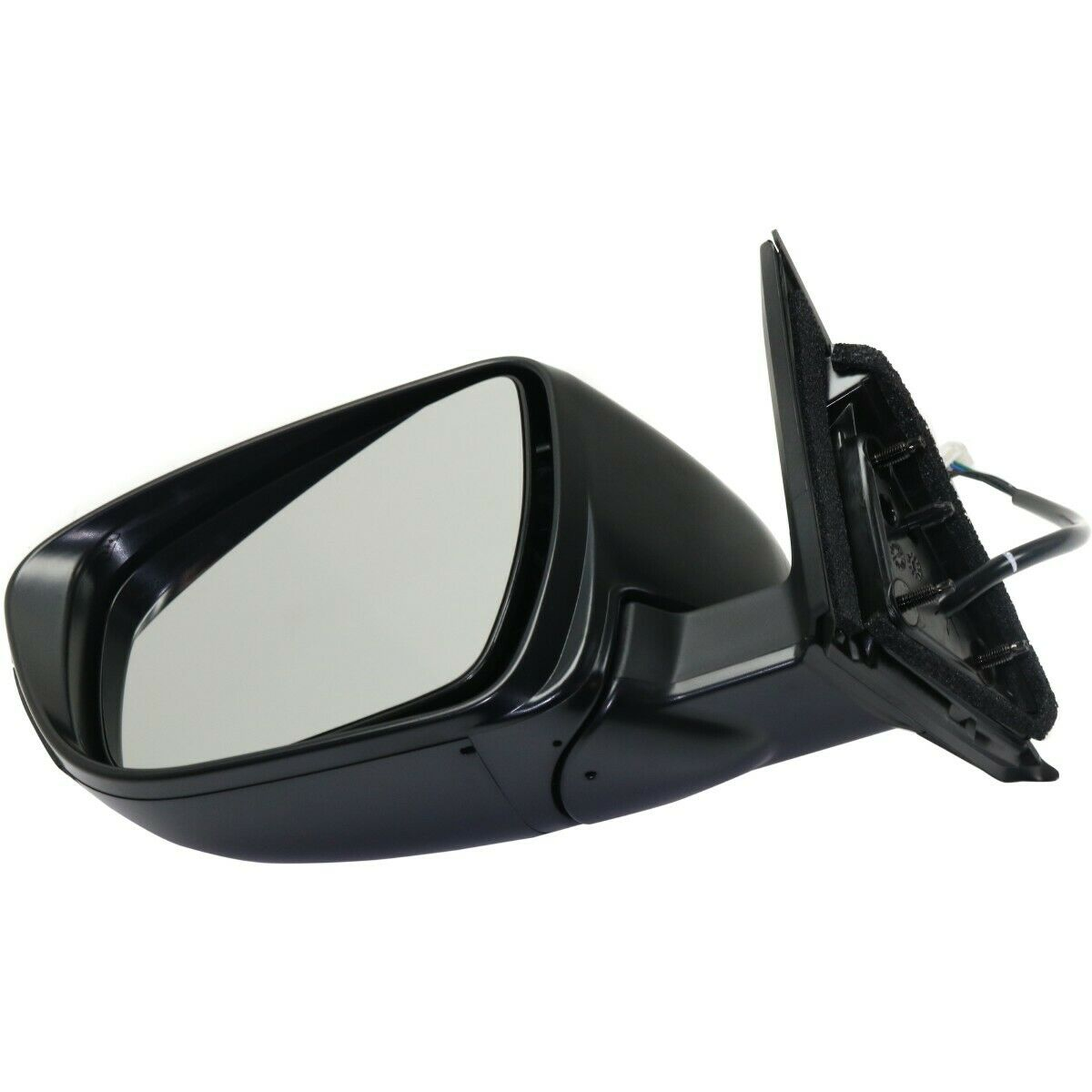 NI1320285 nissan rogue 2014 2016 left side mirror power htd with chrome base ptm cover sig 5