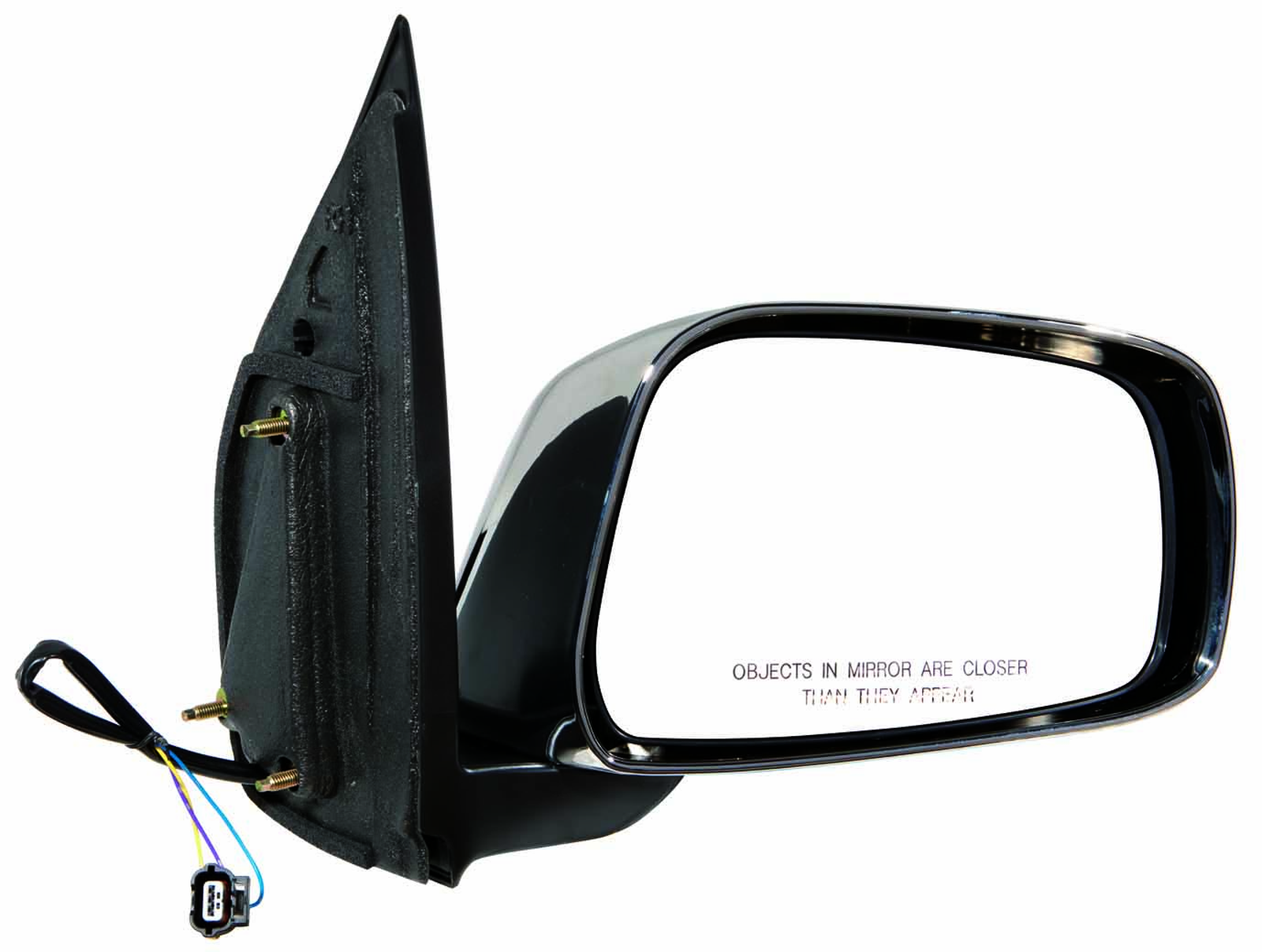 NI1321170 nissan frontier 2005 2010 right side mirror power extended cab le chrome ni13211 1